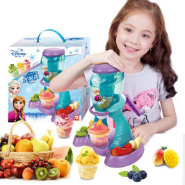 迪士尼冰果机冰雪奇缘冰激凌机家用蔬果水果冰淇淋儿童雪糕机玩具