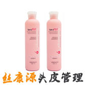 2瓶装 三型 国妆装丝康源舒缓洗发水Spela707科发源养护混合型